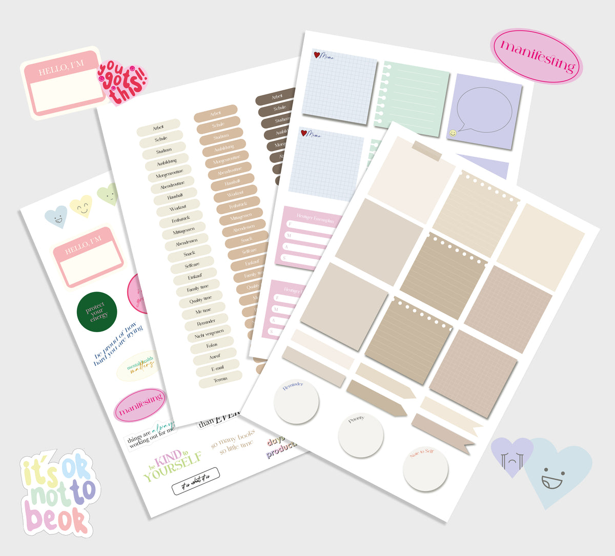 Basic Sticker Bundle – Getting Things Done